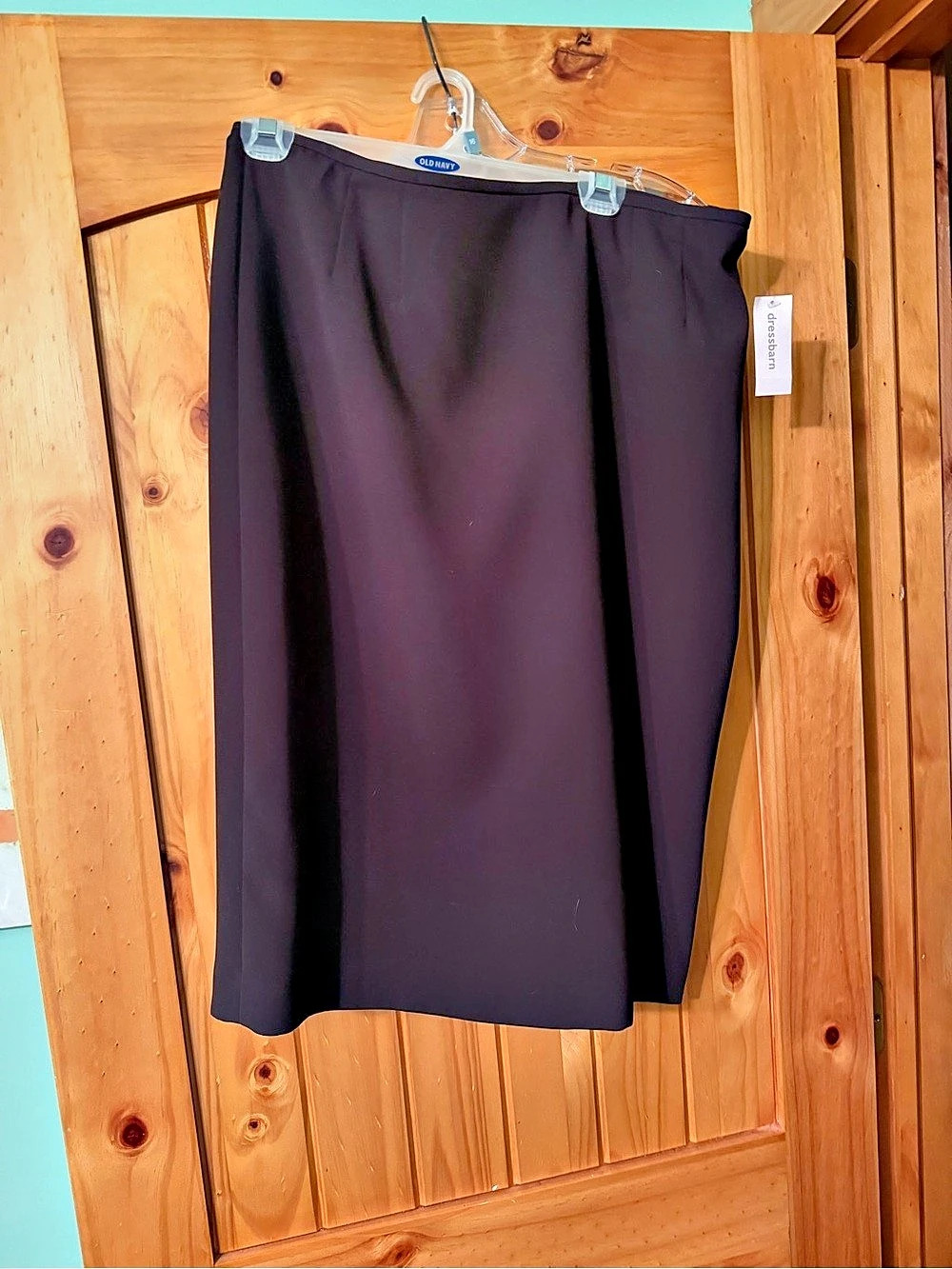 dressbarn Black Midi Skirt